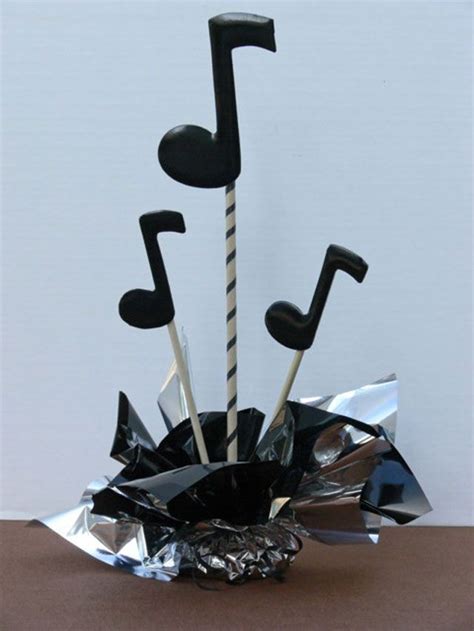 diy music centerpieces|music note themed party decorations.